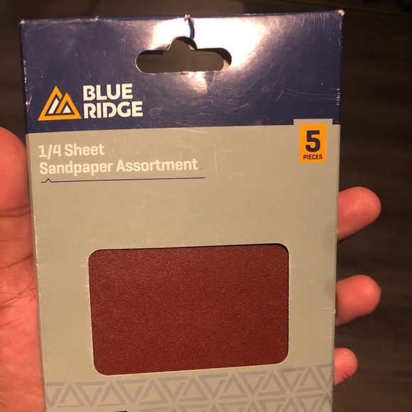 Blue Ridge 1/4 Sheet Sandpaper Assortment 5Pcs - Picture 1 of 5
